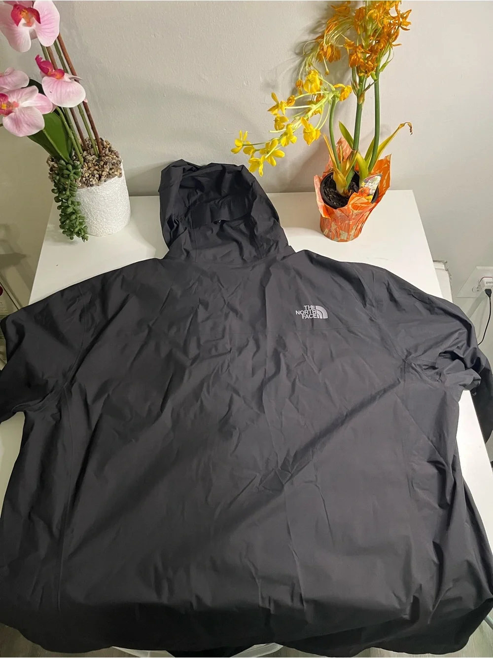 The North Face Black Men's Waterproof Hooded Rain Jacket